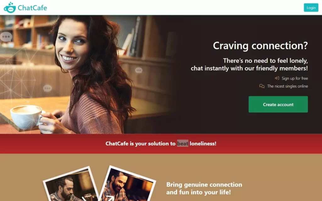 Review ChatCafe.online landing page