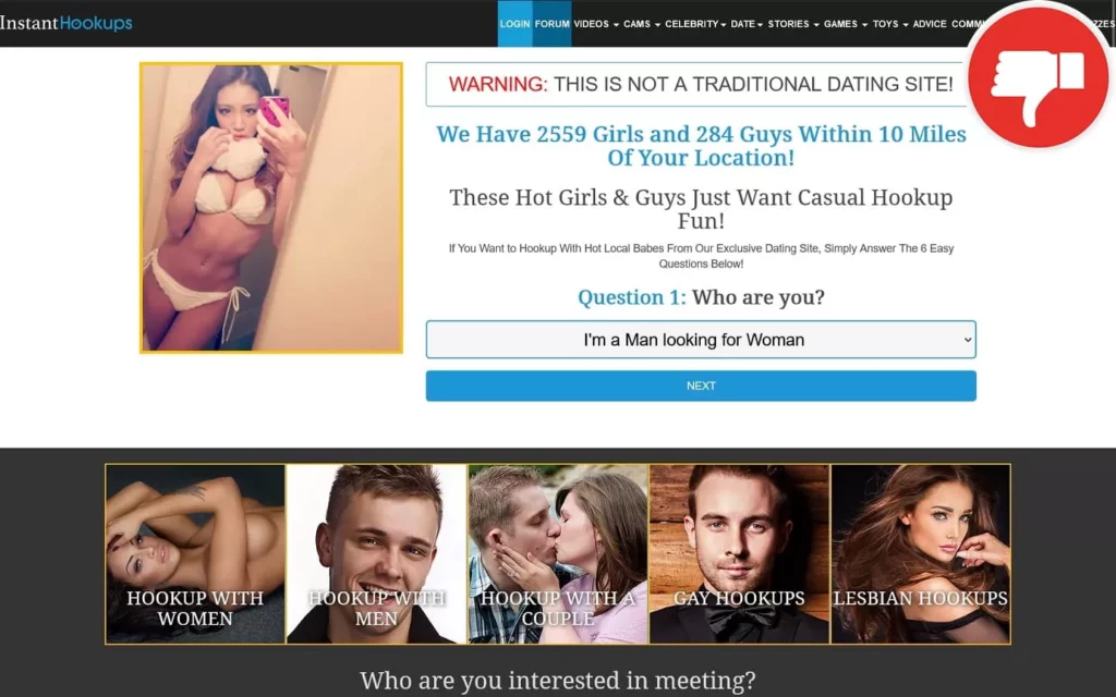 Review InstantHookups.com scam experience