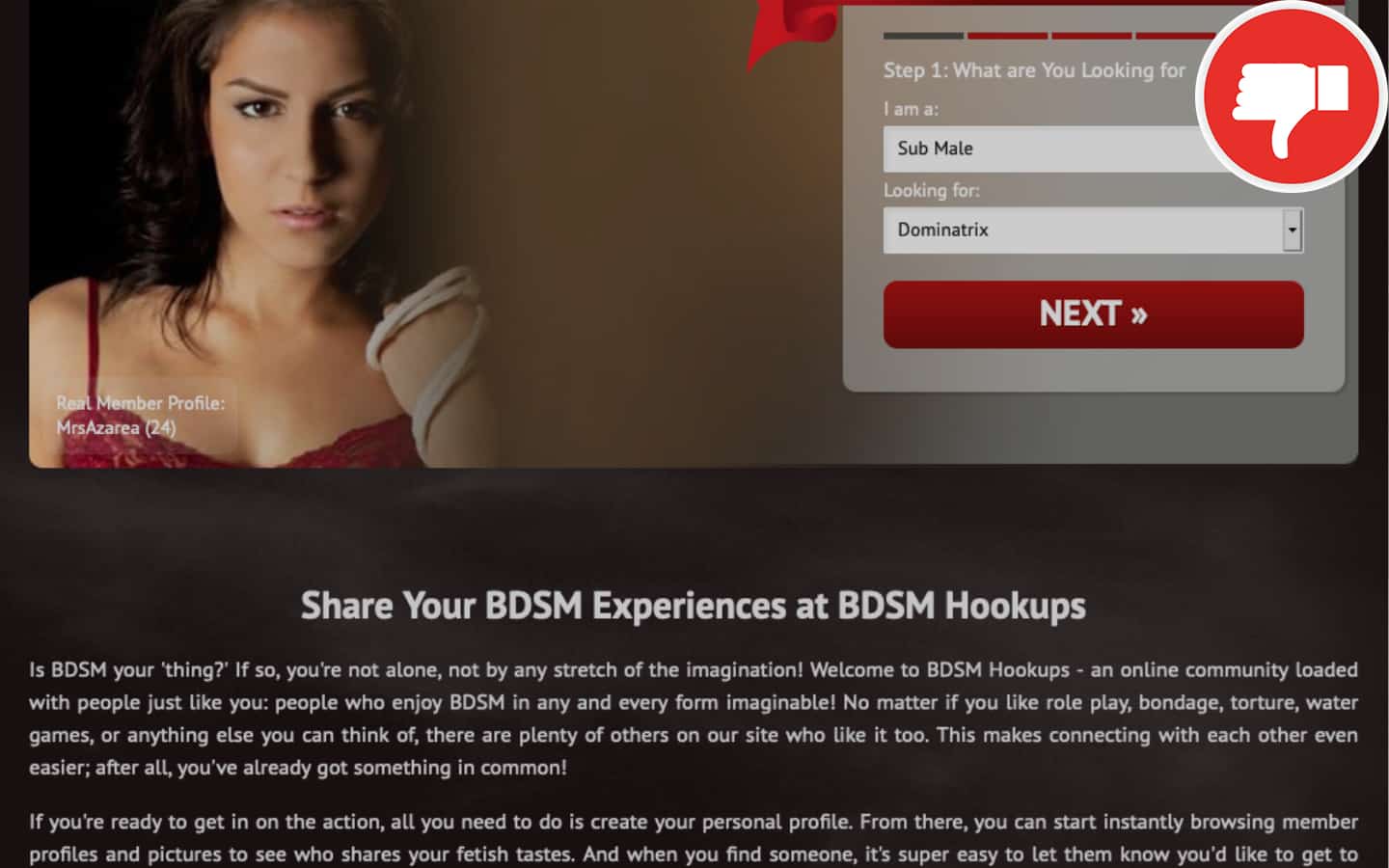 BDSMHookups.com review Scam