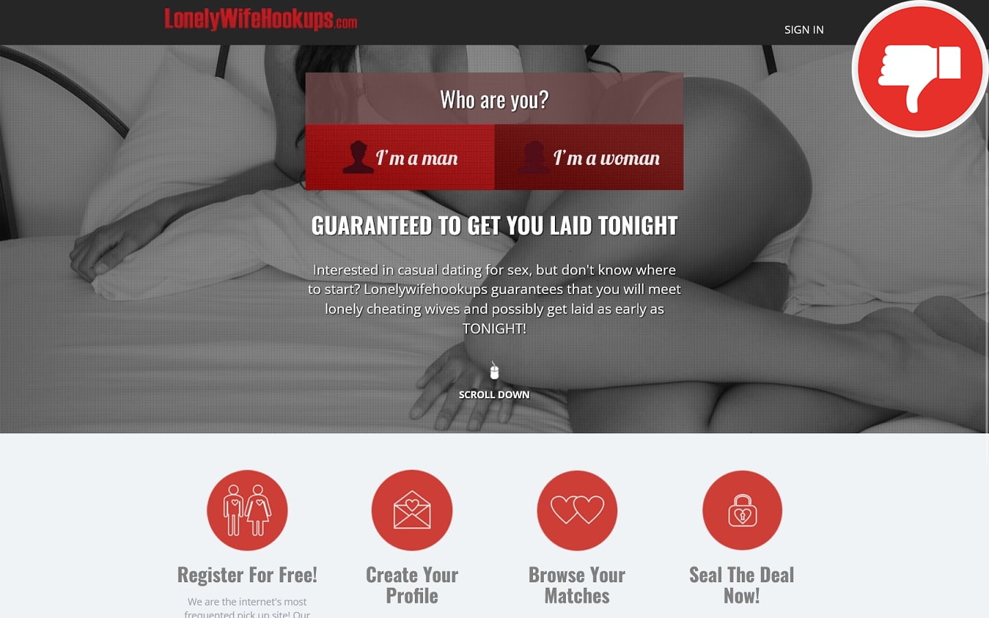 Review LonelyWifeHookups.com scam experience