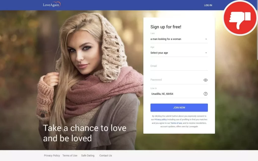 Review LoveAgain.com scam experience