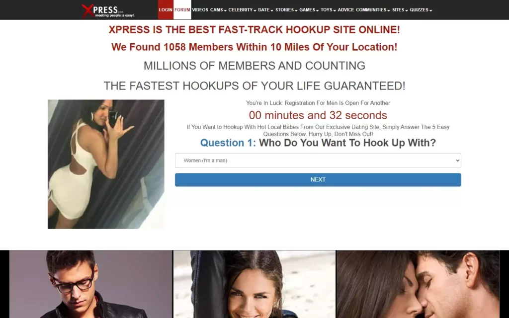 Review xPress.com landing page