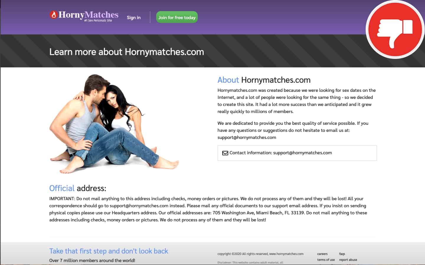 HornyMatches.com review Scam