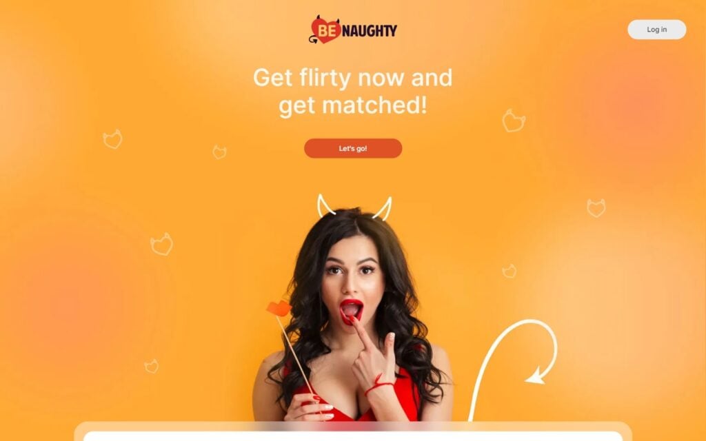 Review BeNaughty.com landing page