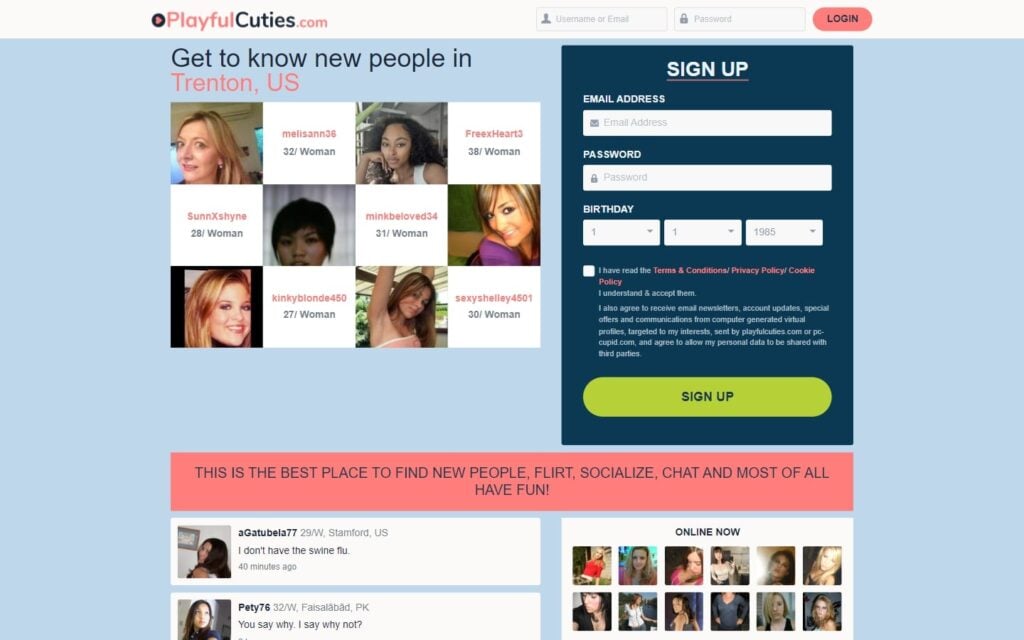 Review PlayfulCuties.com landing page
