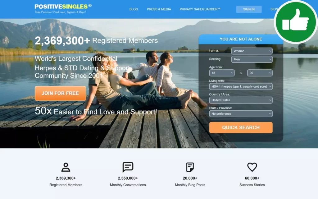 Review PositiveSingles.com scam experience