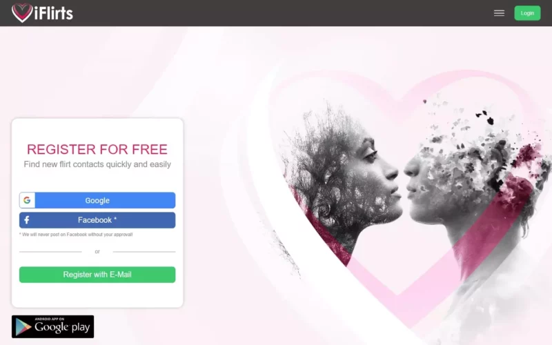 Review iFlirts.com landing page