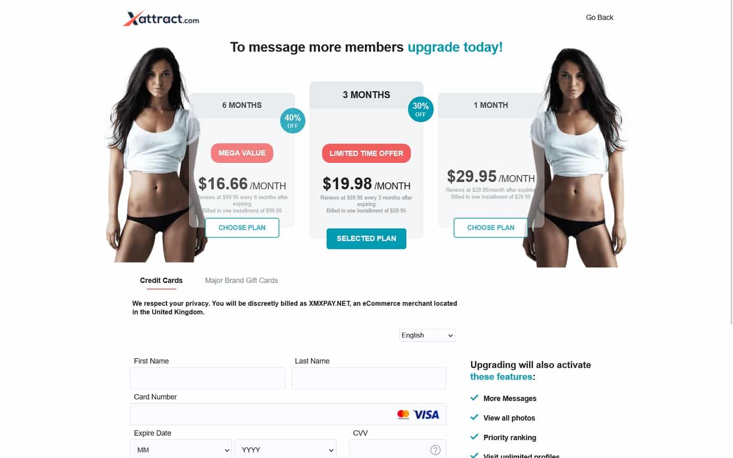 Review xAttract.com payment