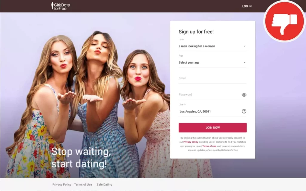 GirlsDateForFree.com review scam