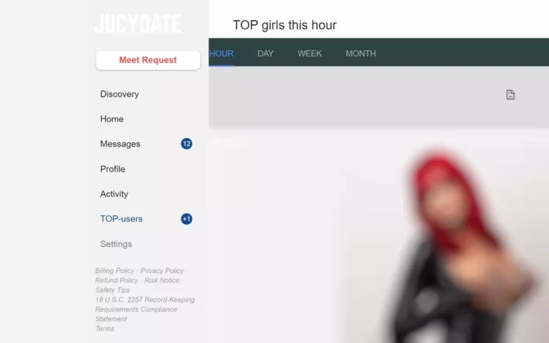 Review JucyDate.com member area