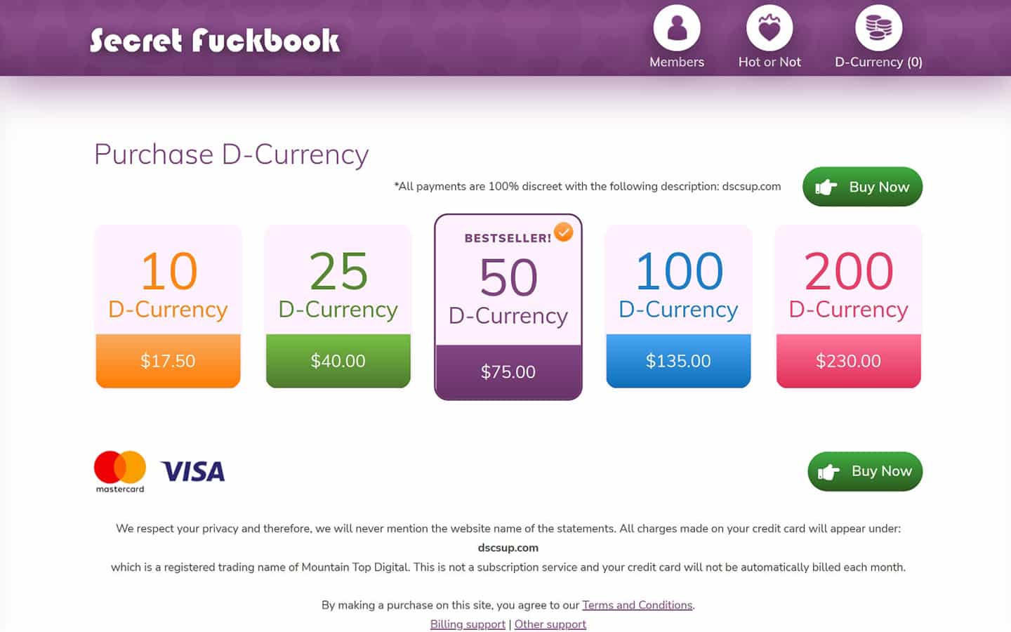 Review SecretFuckBook.com payment
