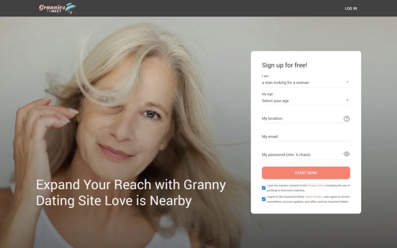 GranniesToMeet.com landing EN