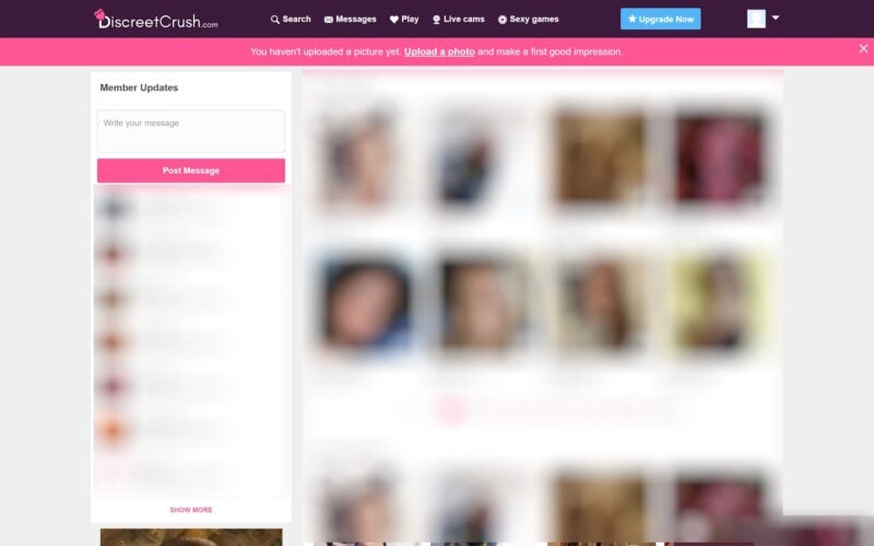 DiscreetCrush.com member area