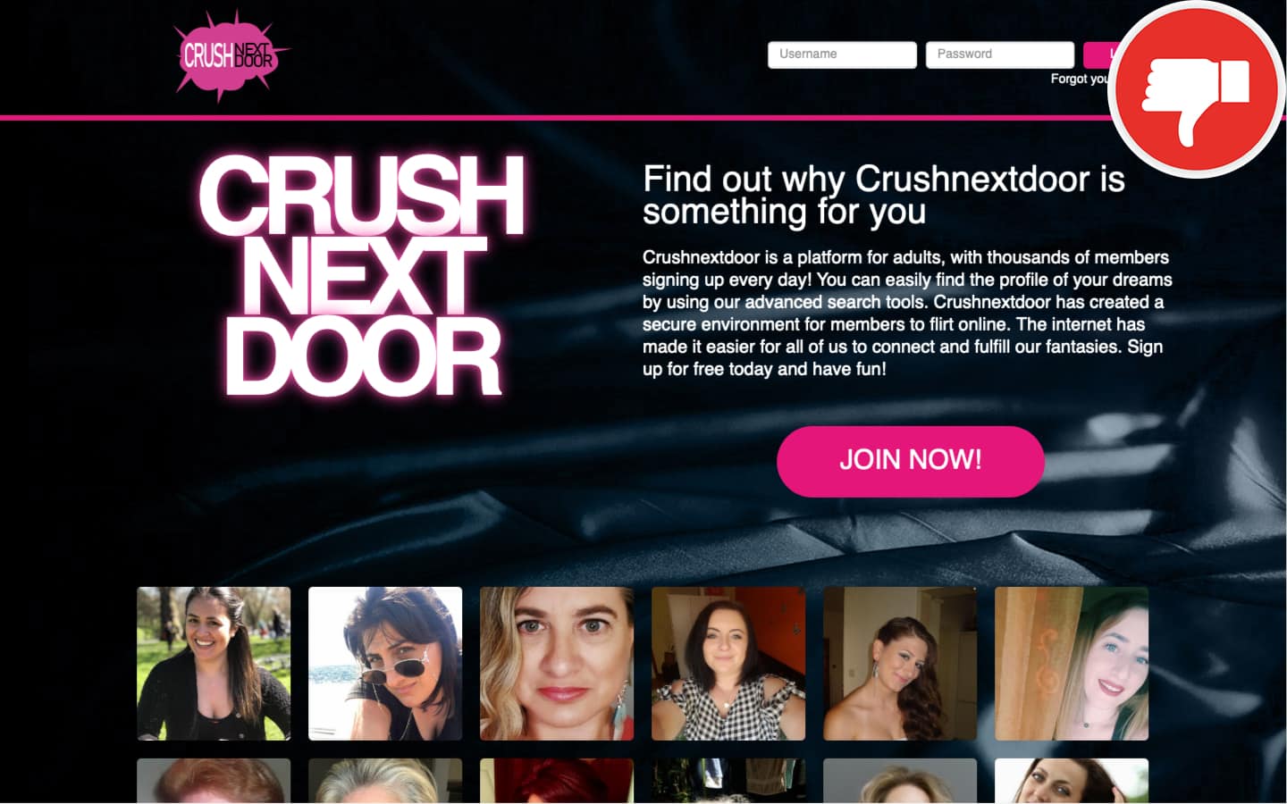 CrushNextDoor.com review Scam
