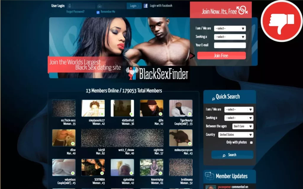 Review BlackSexFinder.com scam