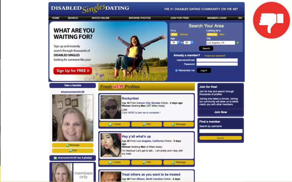 Review DisabledSinglesDating.com scam
