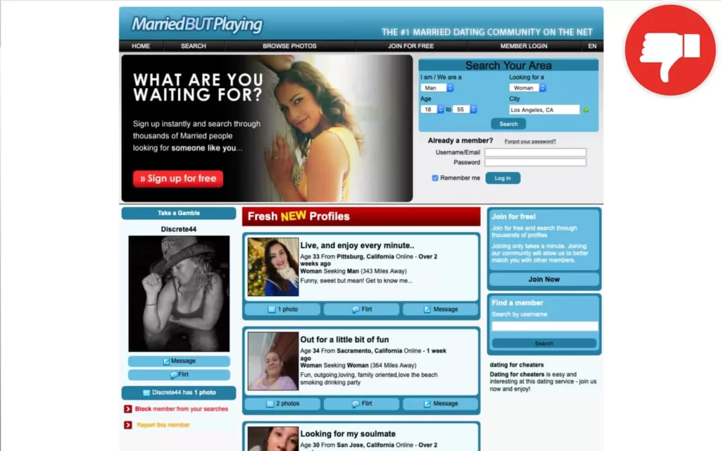Review MarriedButPlaying.com scam