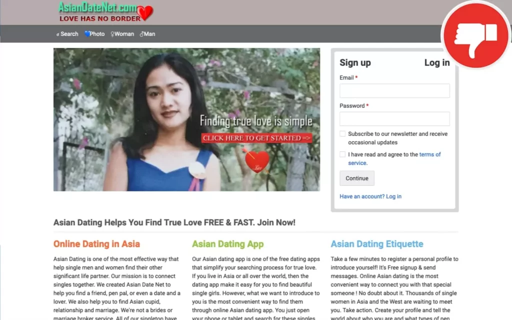 Review AsianDateNet.com scam
