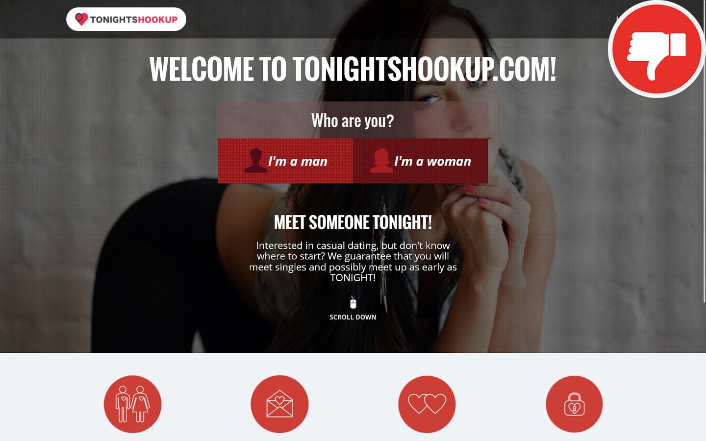 Review TonightsHookup.com scam experience