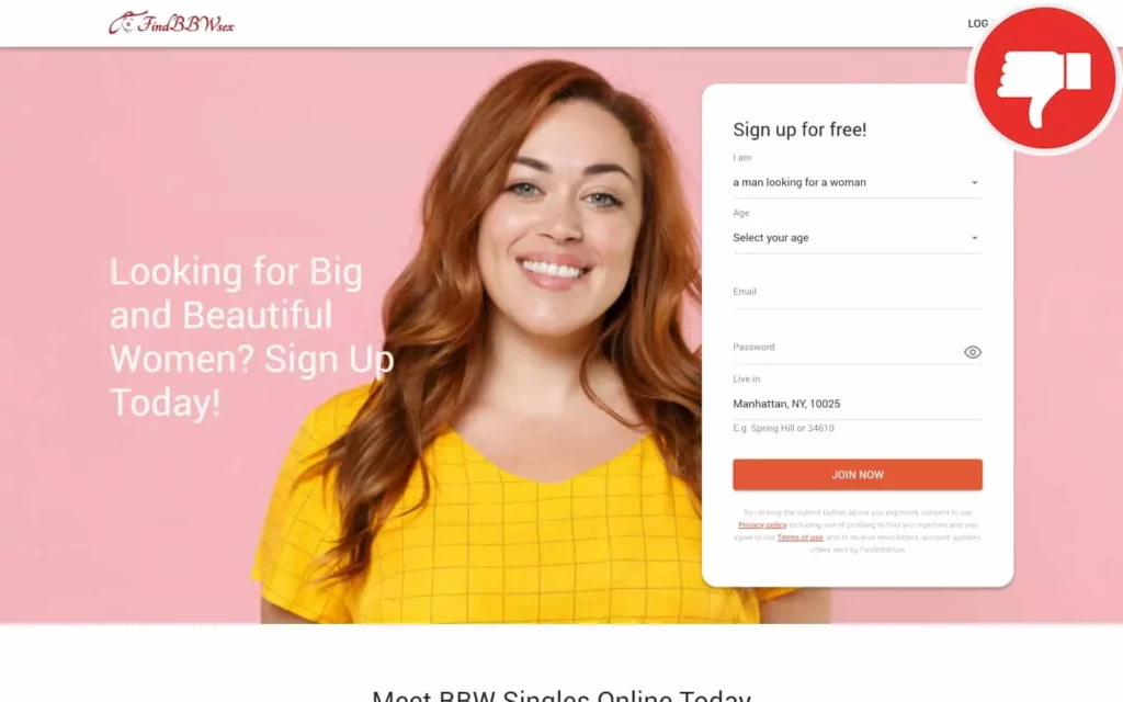 Review FindBBWSex.com scam experience