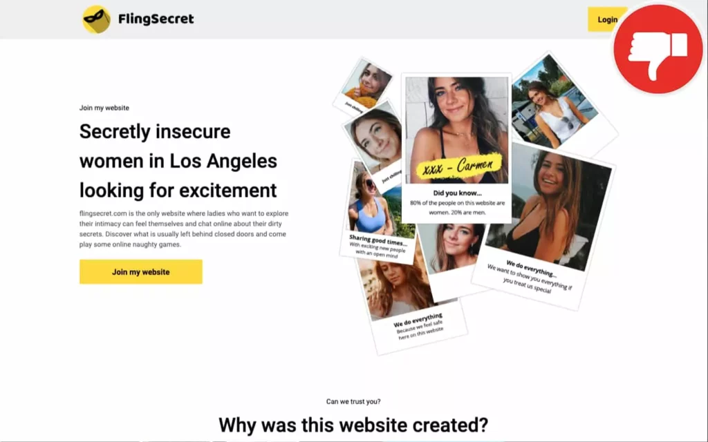 Review FlingSecret.com scam