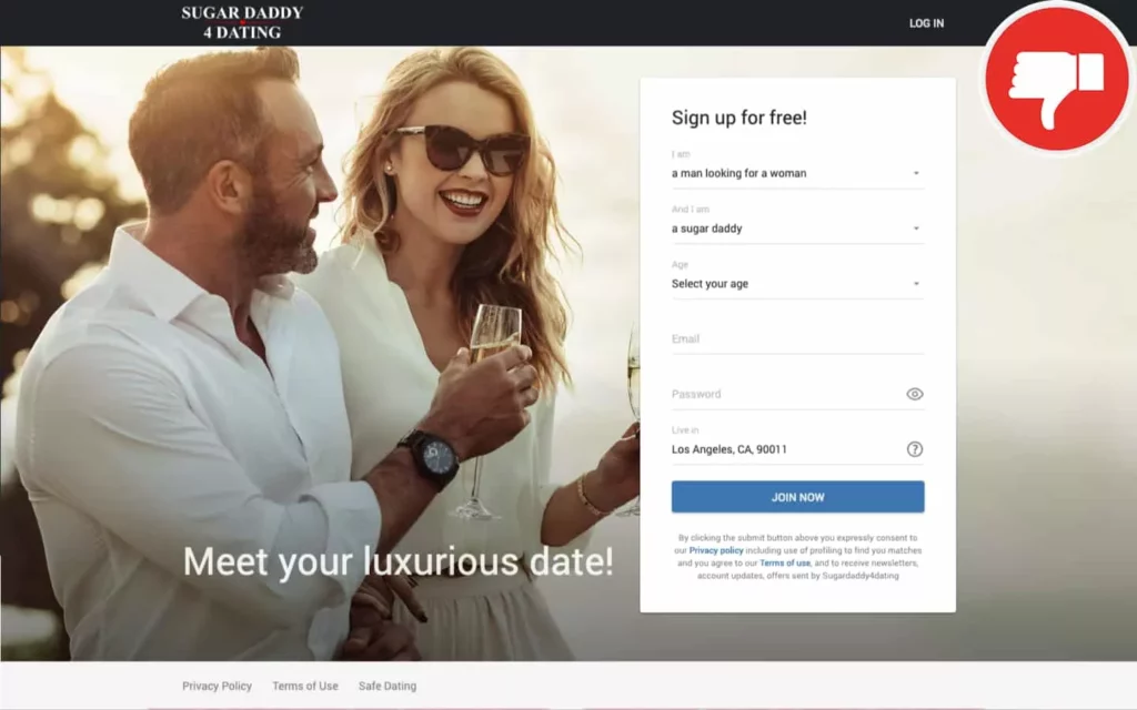 Review SugarDaddy4Dating.com scam