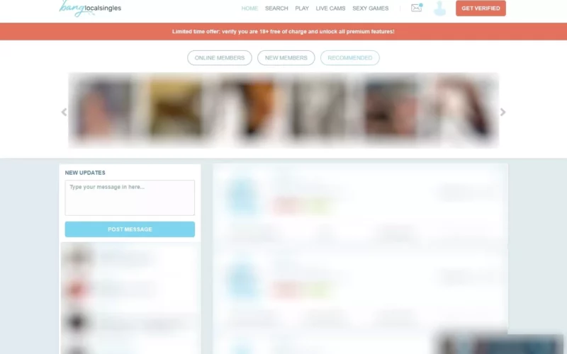 Review BangLocalSingles.com member area