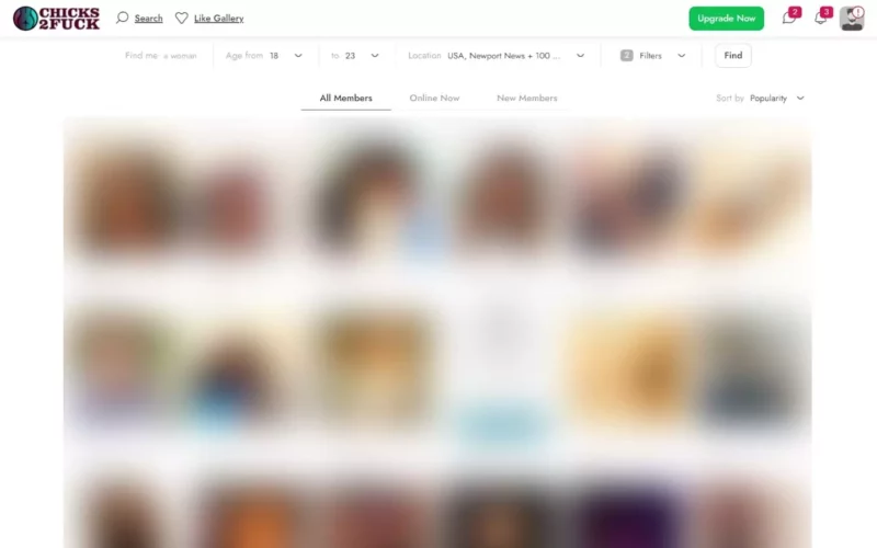 Review Chicks2Fuck.com member area