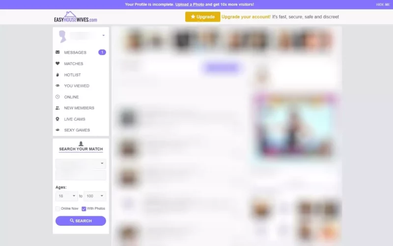 Review EasyHousewives.com member area