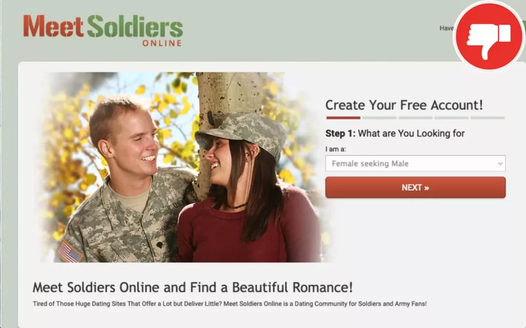 Review MeetSoldiersOnline.com scam