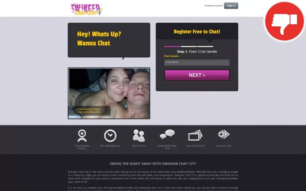 Review Swingerchatcity.com scam