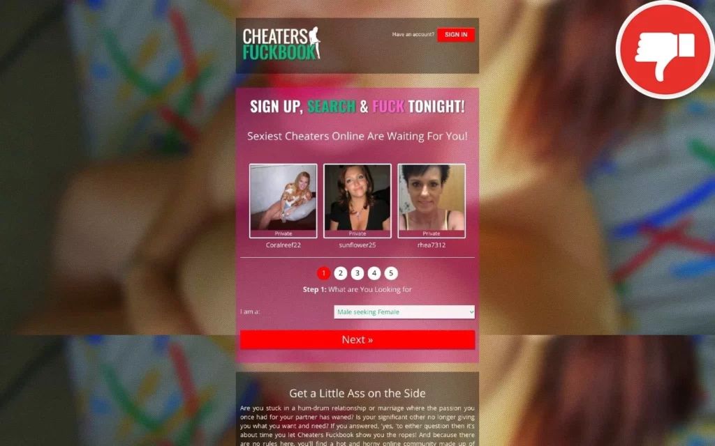 Review cheatersfuckbook.com scam