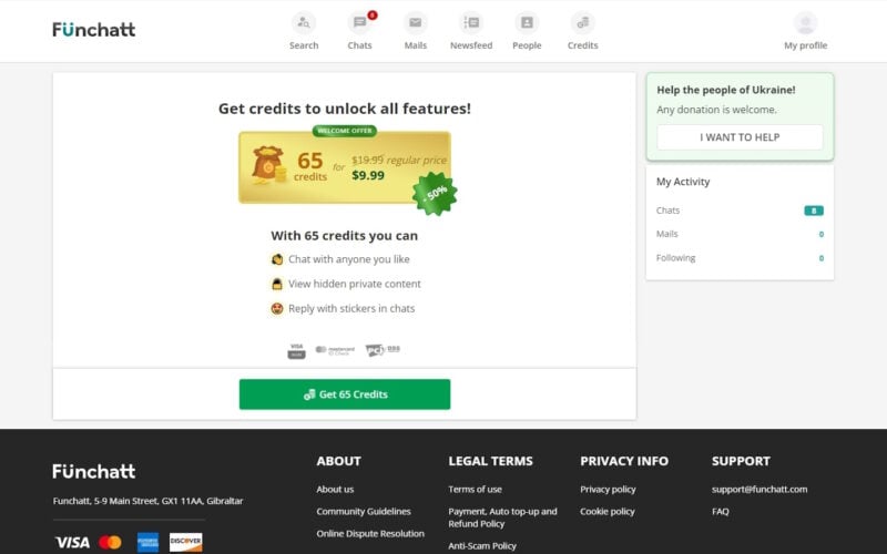 Review FunChatt.com cost area