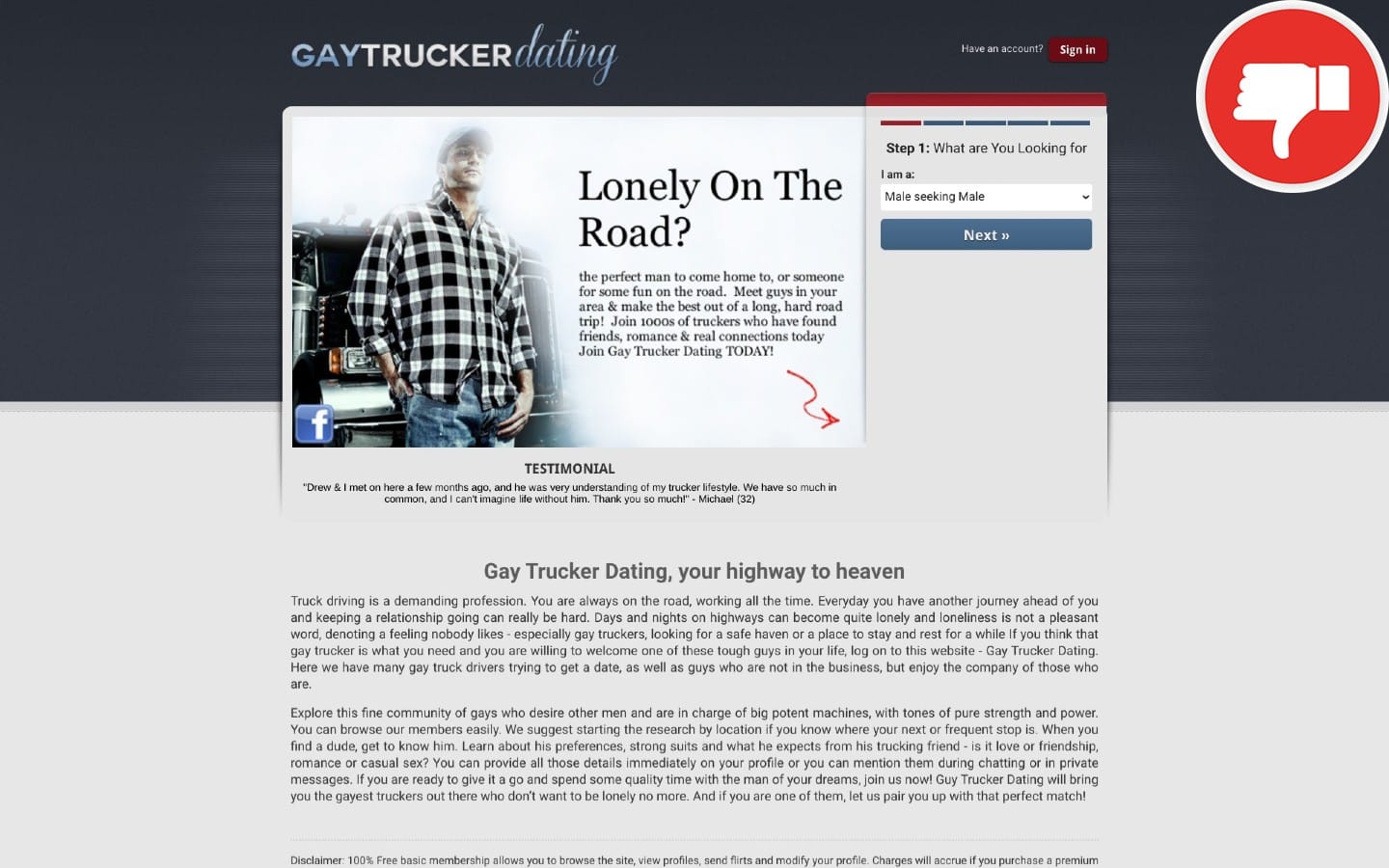 GayTruckerDating.com review Scam