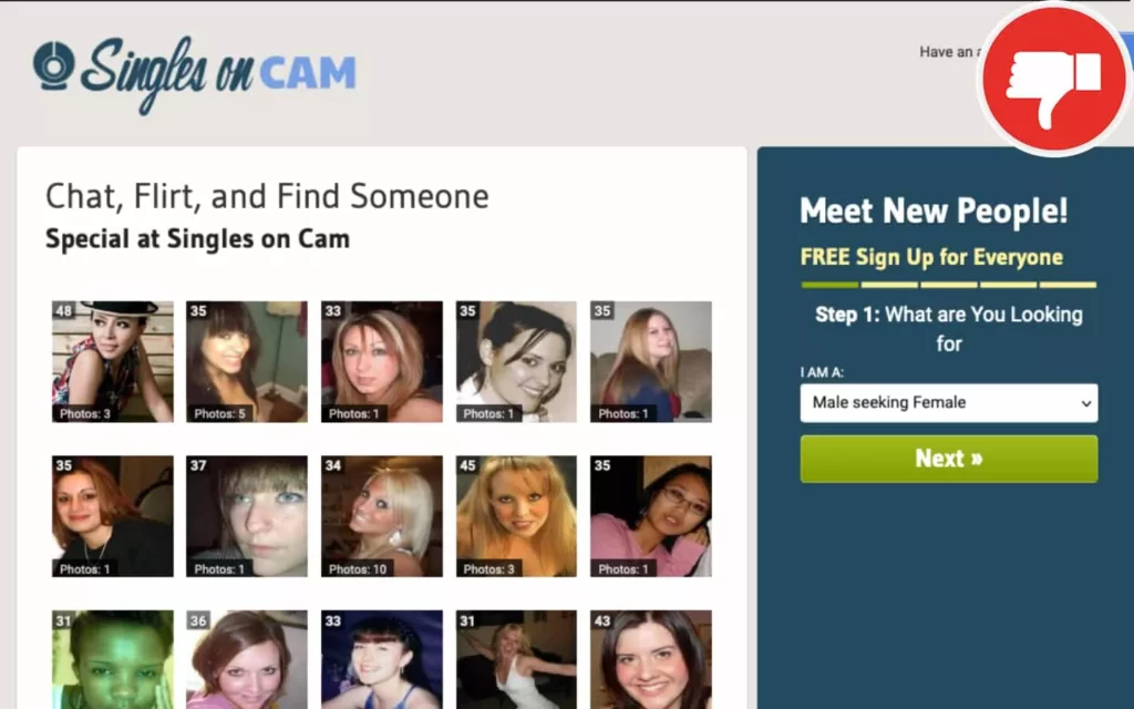 Review SinglesOnCam.com scam