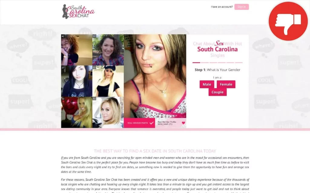 Review SouthCarolinaSexChat.com scam