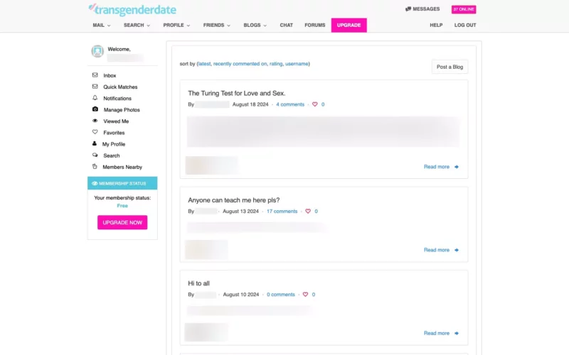 Review TransgenderDate.com blog feature