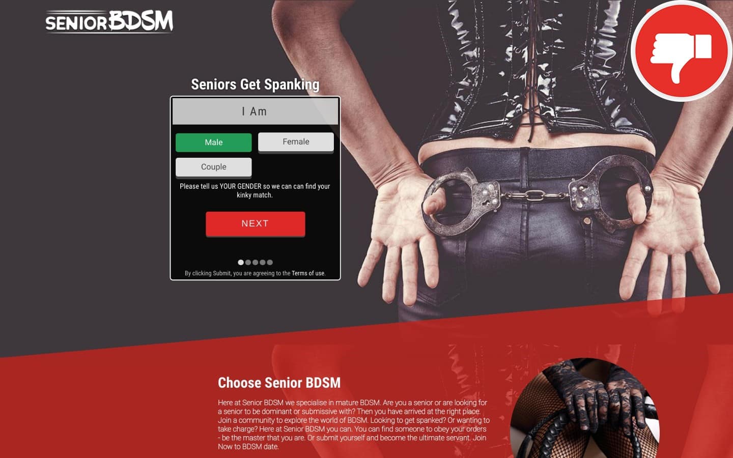 Review seniorbdsm.com scam