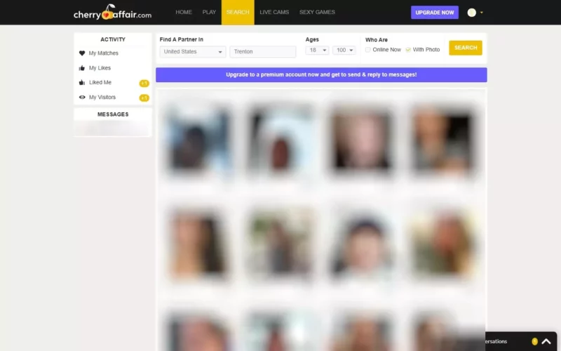 Review CherryAffair.com member area