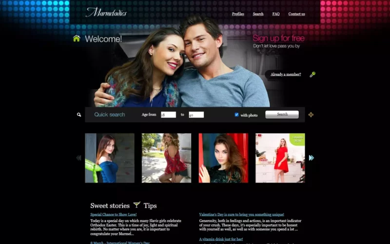 Review MarmeLadies.com landing page