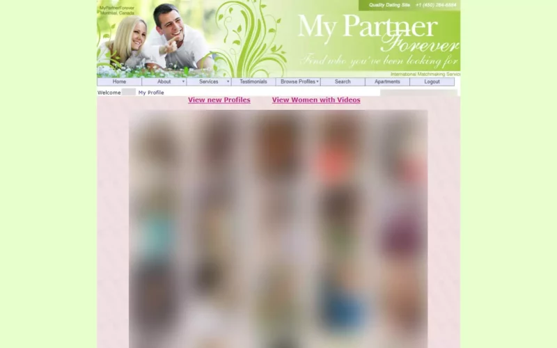 Review MyPartnerForever.net member area