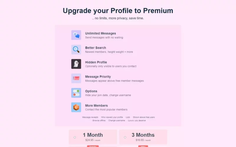 Review PinaLove.com cost area
