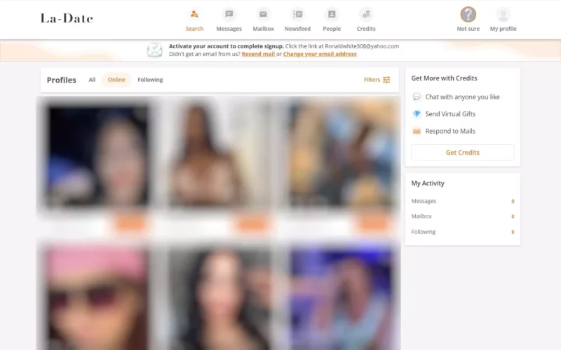 Review La-Date.com member area