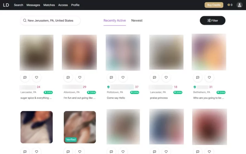 Review LuxuryDate.com member area