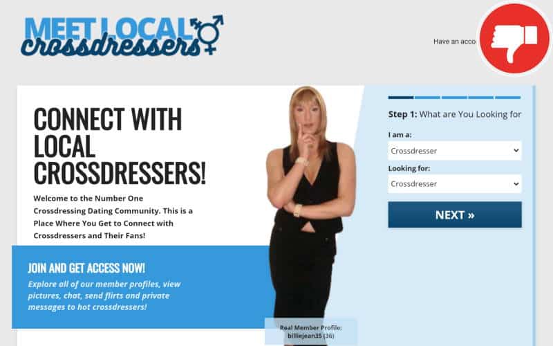 MeetLocalCrossdressers.com review Scam