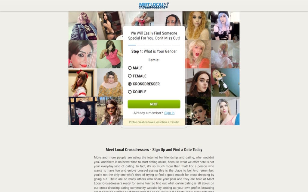 Review meetlocalcrossdressers