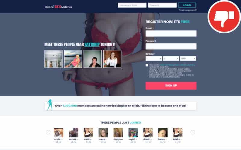 OnlineSexMatches.com review Scam