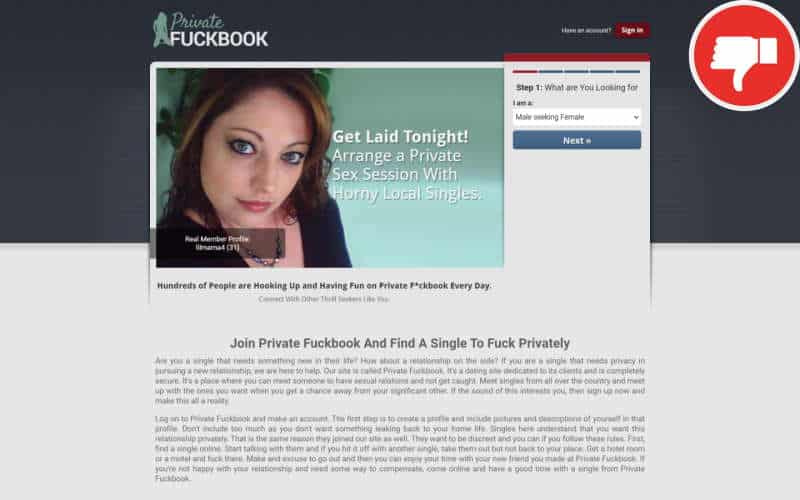 PrivateFuckBook.com review Scam