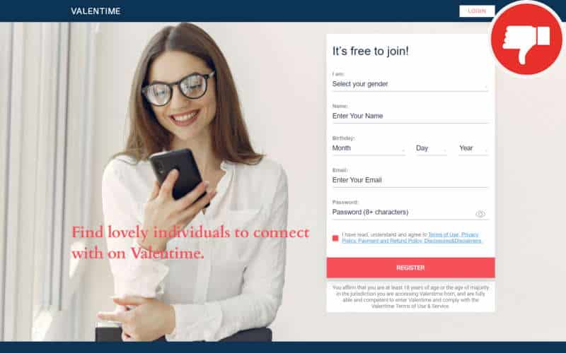 Review Valentime.com Fake Chat