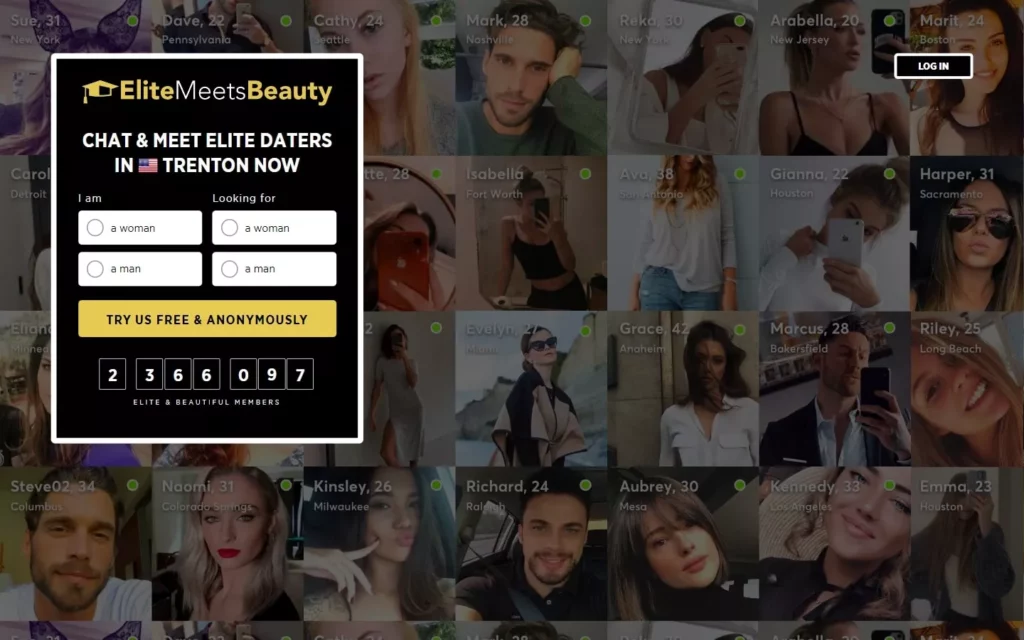 Review EliteMeetsBeauty.com landing page